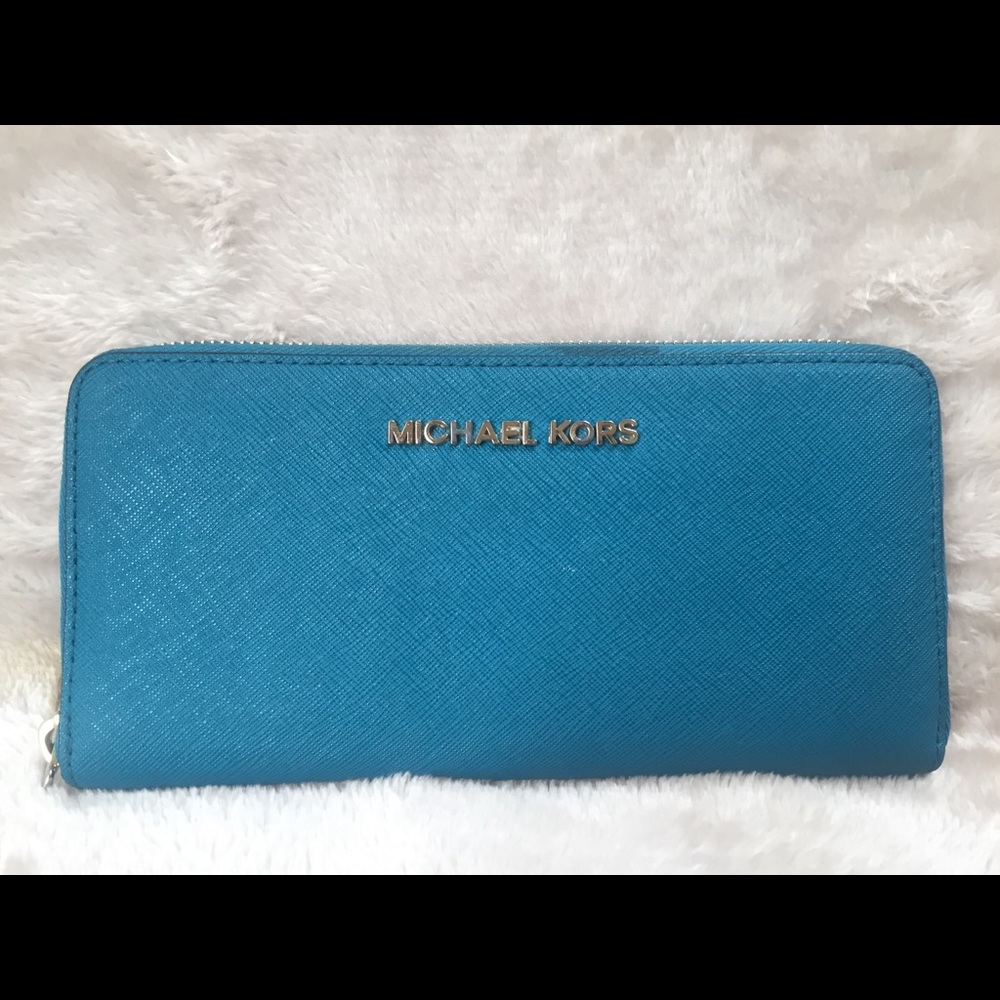 Michael Kors Turquoise/Aqua Wallet